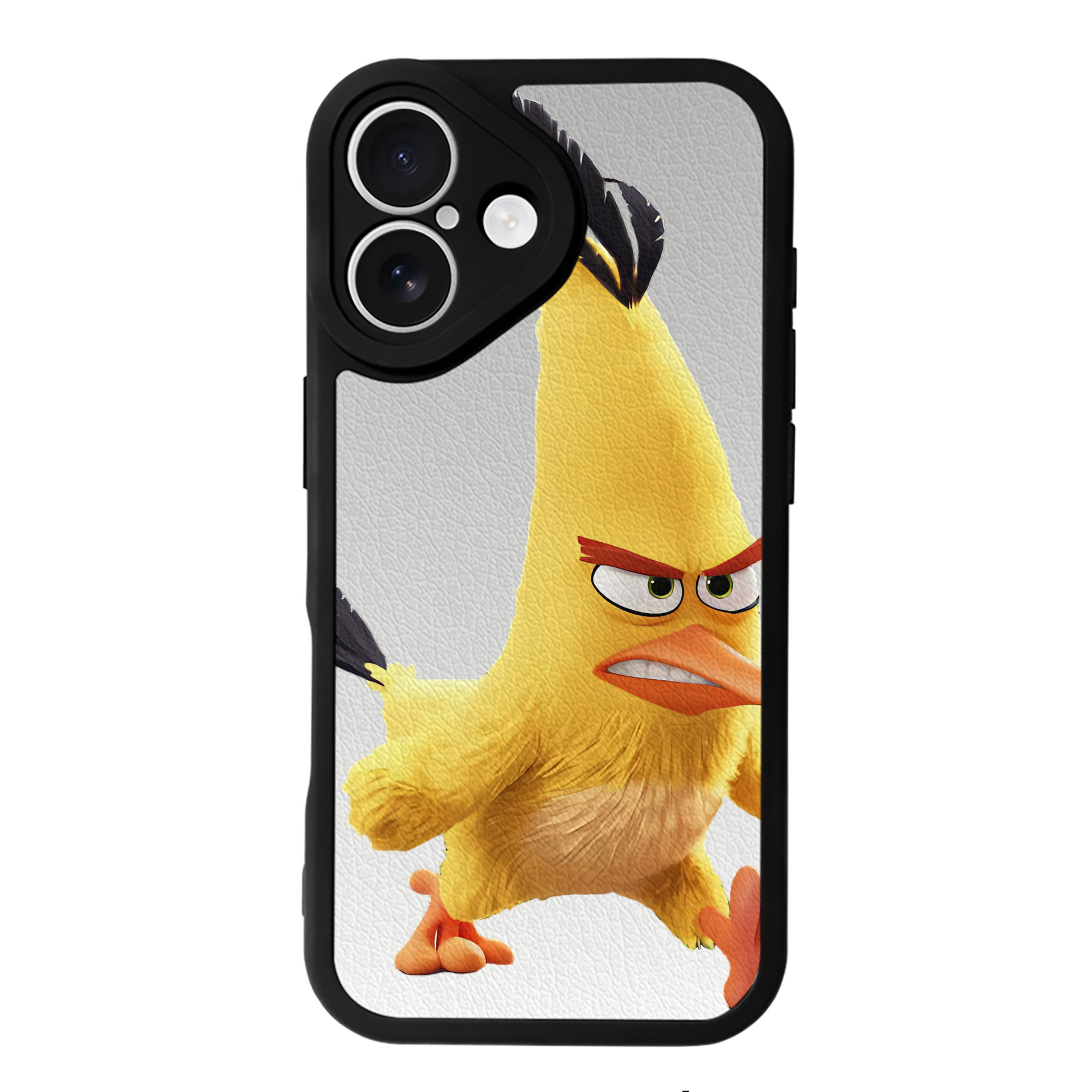 （画像用） Angry Birds アングリーバード 【iPhone 16シリーズ対応】シリコンスマホケース（レザー調） 材質：シリコン
